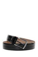 Erkek Siyah Rugan Deri Kemer