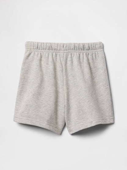 Gri Gap Logo Havlu Kumaş Relaxed Pull-on Şort