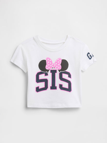 Beyaz Grafik Baskılı T-shirt