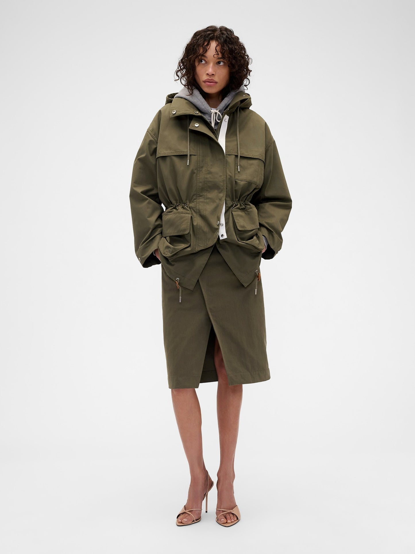 Haki Gap × Victoria Beckham Parka Ceket