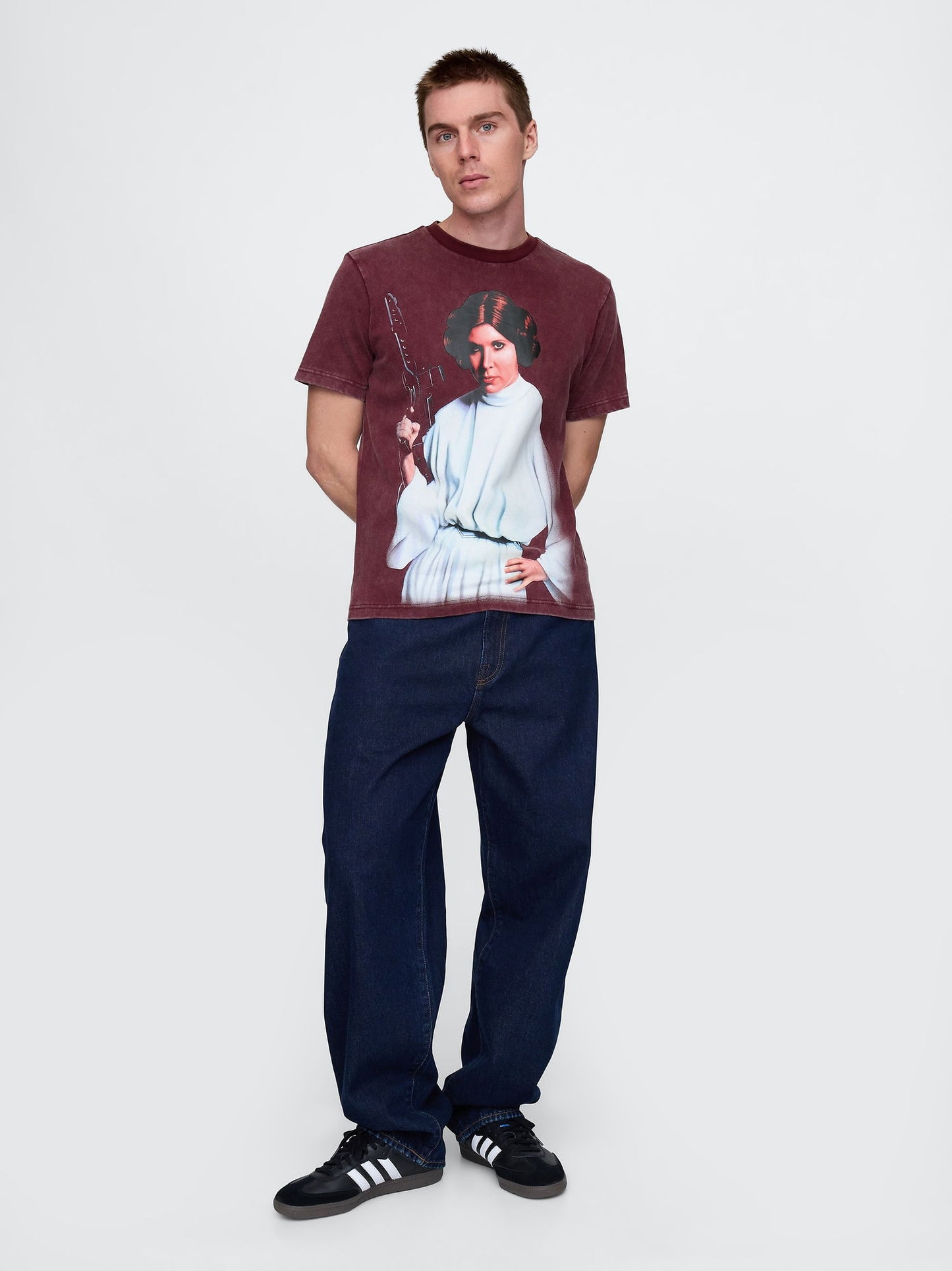 Bordo Gap Logo Star Wars Grafikli T-shirt
