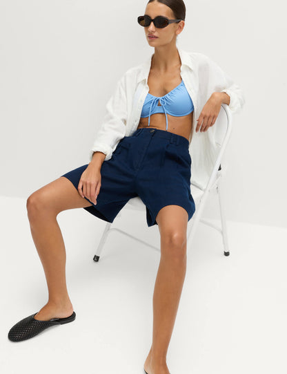 Bağlama Detaylı Bikini Üstü