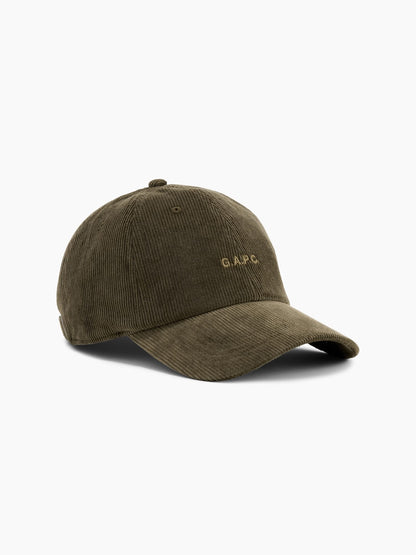 Yeşil Gap × A.p.c. Logo Kadife Şapka