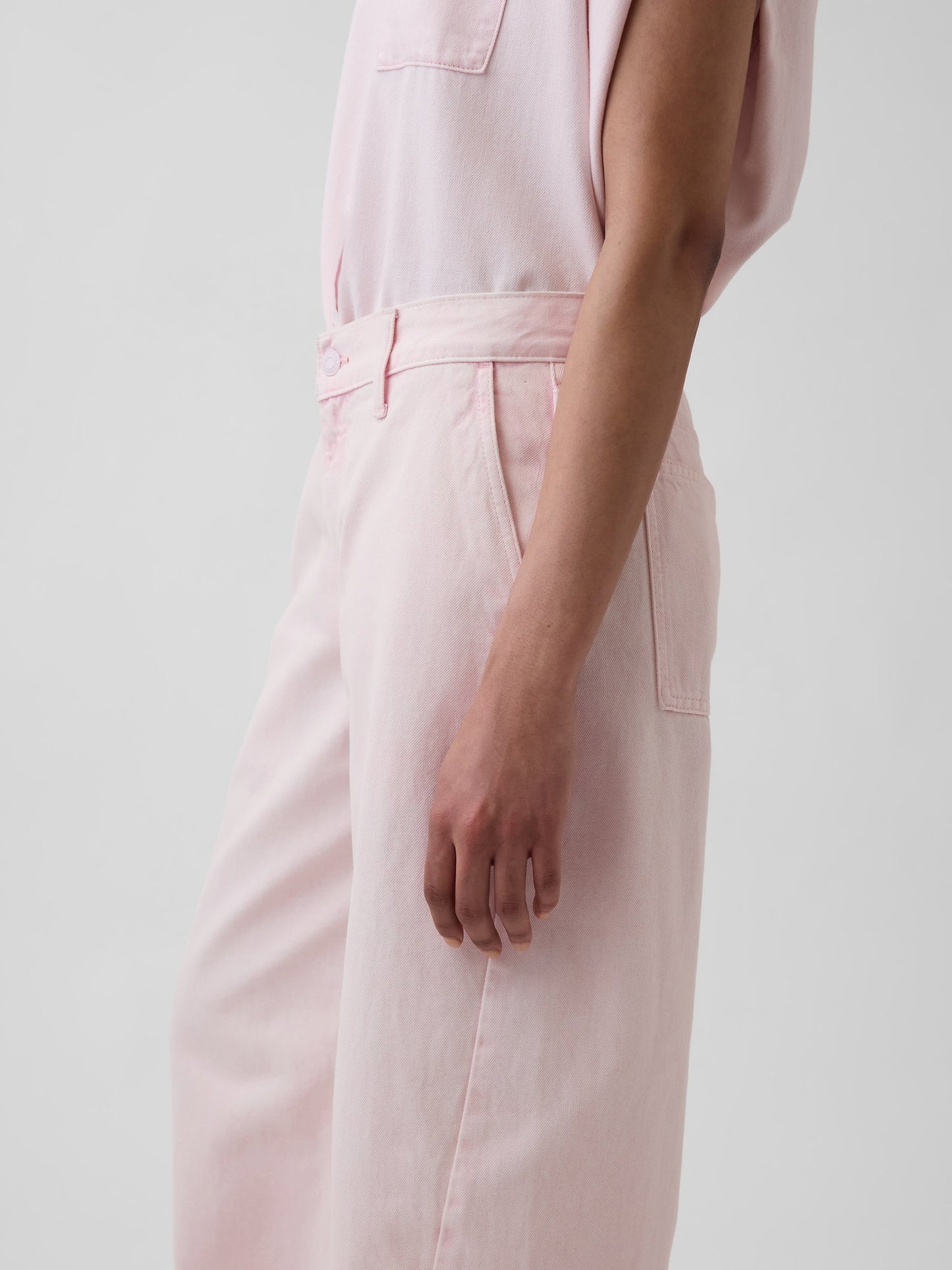 Açık Pembe Gap × Hfr Low Rise Pink Baggy Barrel Jean Pantolon By Nicole Benefield Portfolio