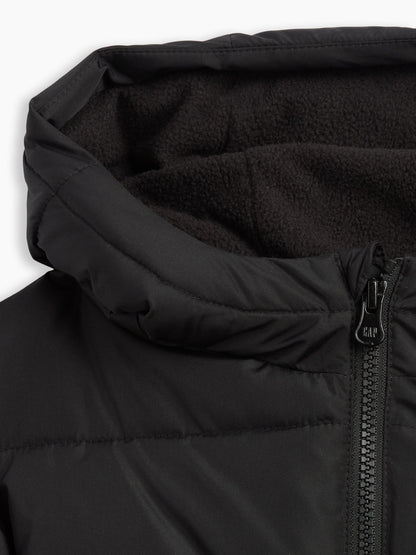 Siyah Puffer Şişme Mont