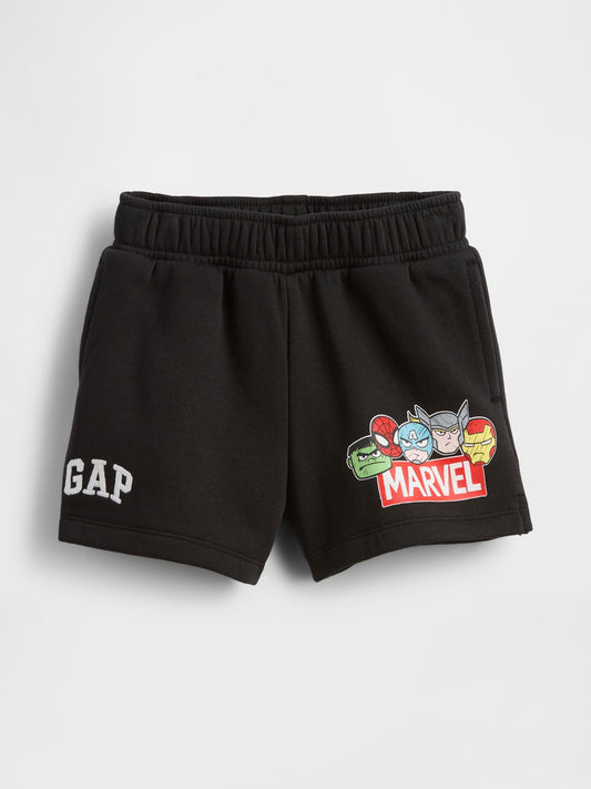 Siyah Marvel Vintagesoft Sweat Şort