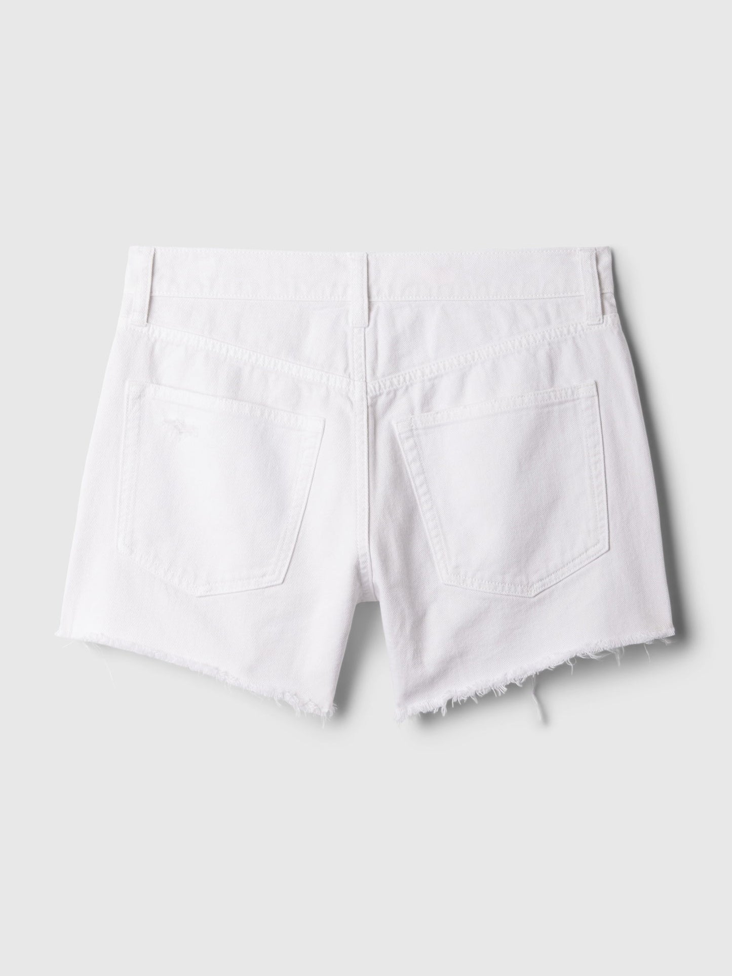 Beyaz 4 Low Rise Stride Denim Şort