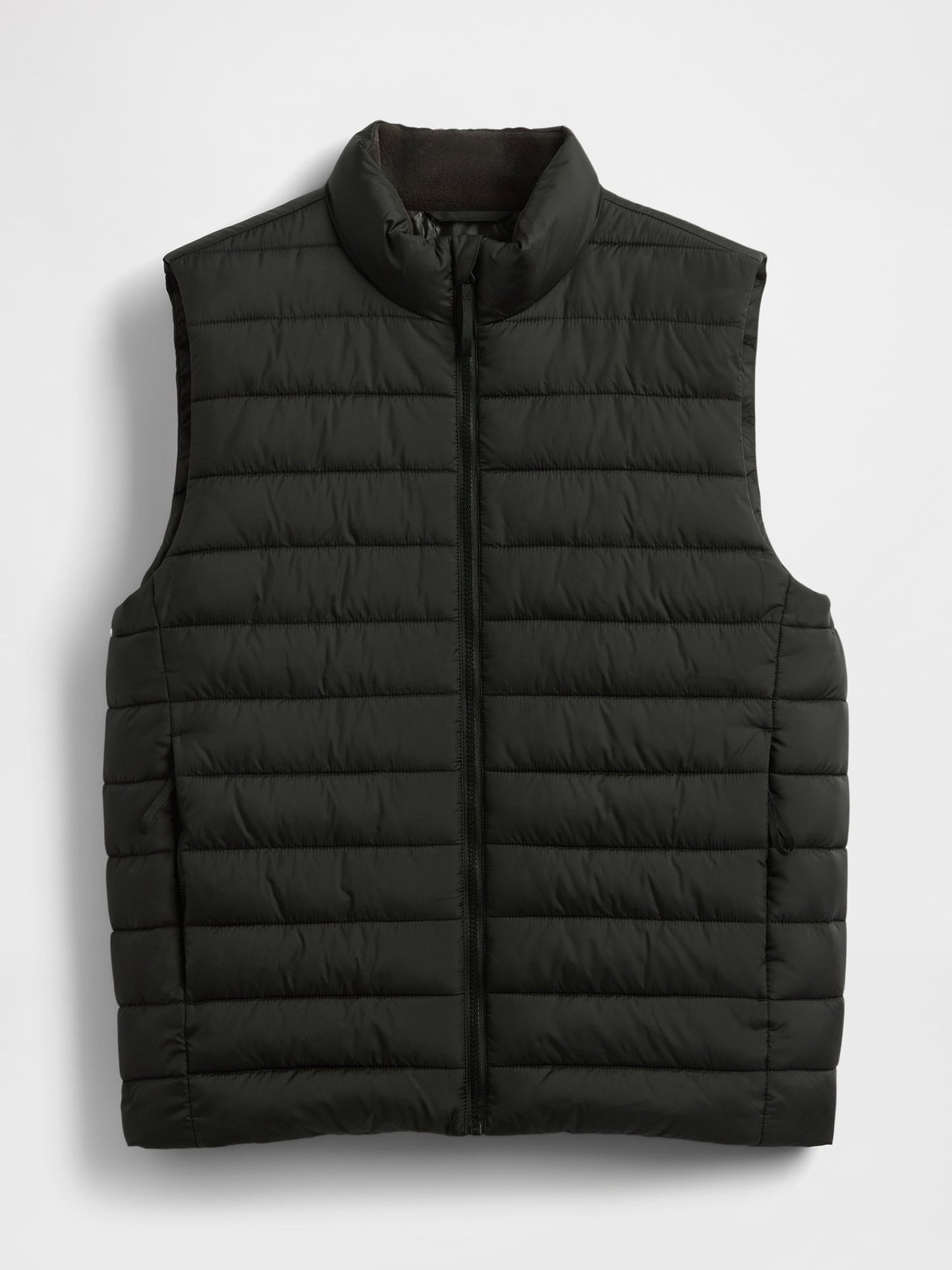 Siyah Recycled Puffer Şişme Yelek