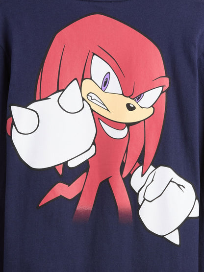 Lacivert Relaxed Grafik T-shirt