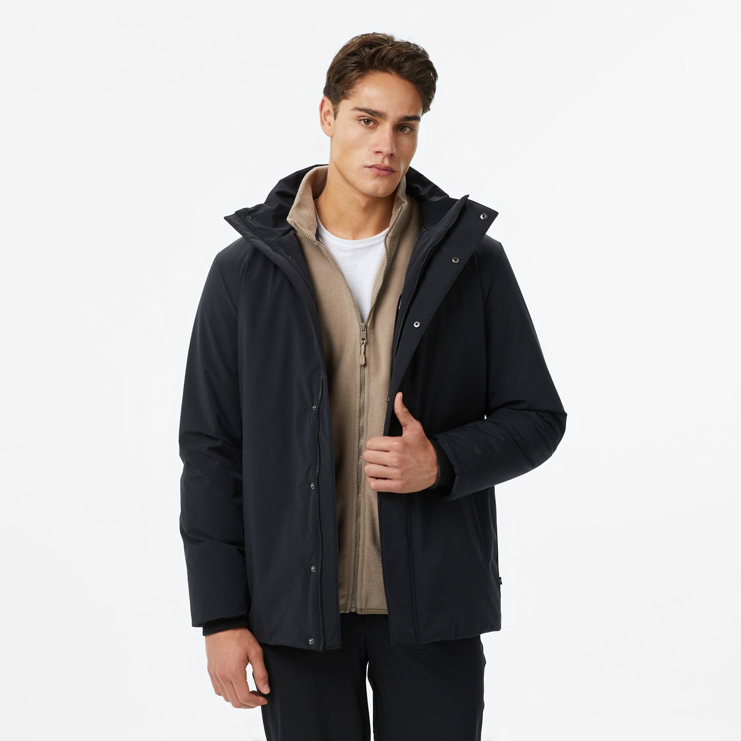 Nautica Erkek Siyah Regular Fit Mont