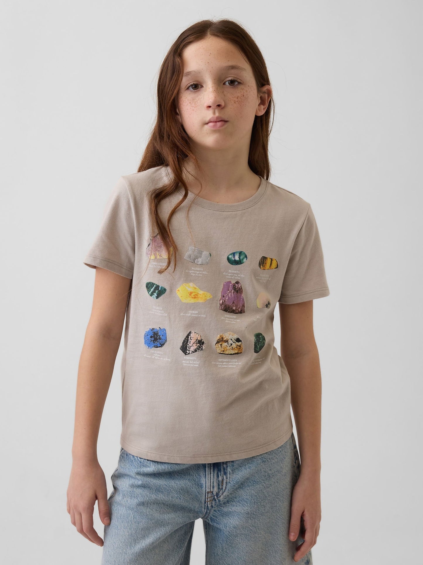 Bej Grafik Baskılı T-shirt