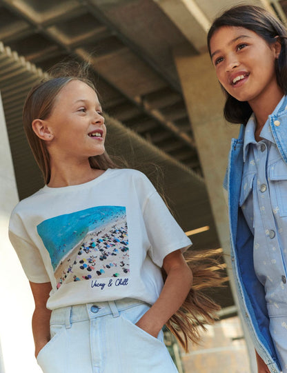 Saf Pamuklu Kısa Kollu T-shirt (6-16 Yaş)