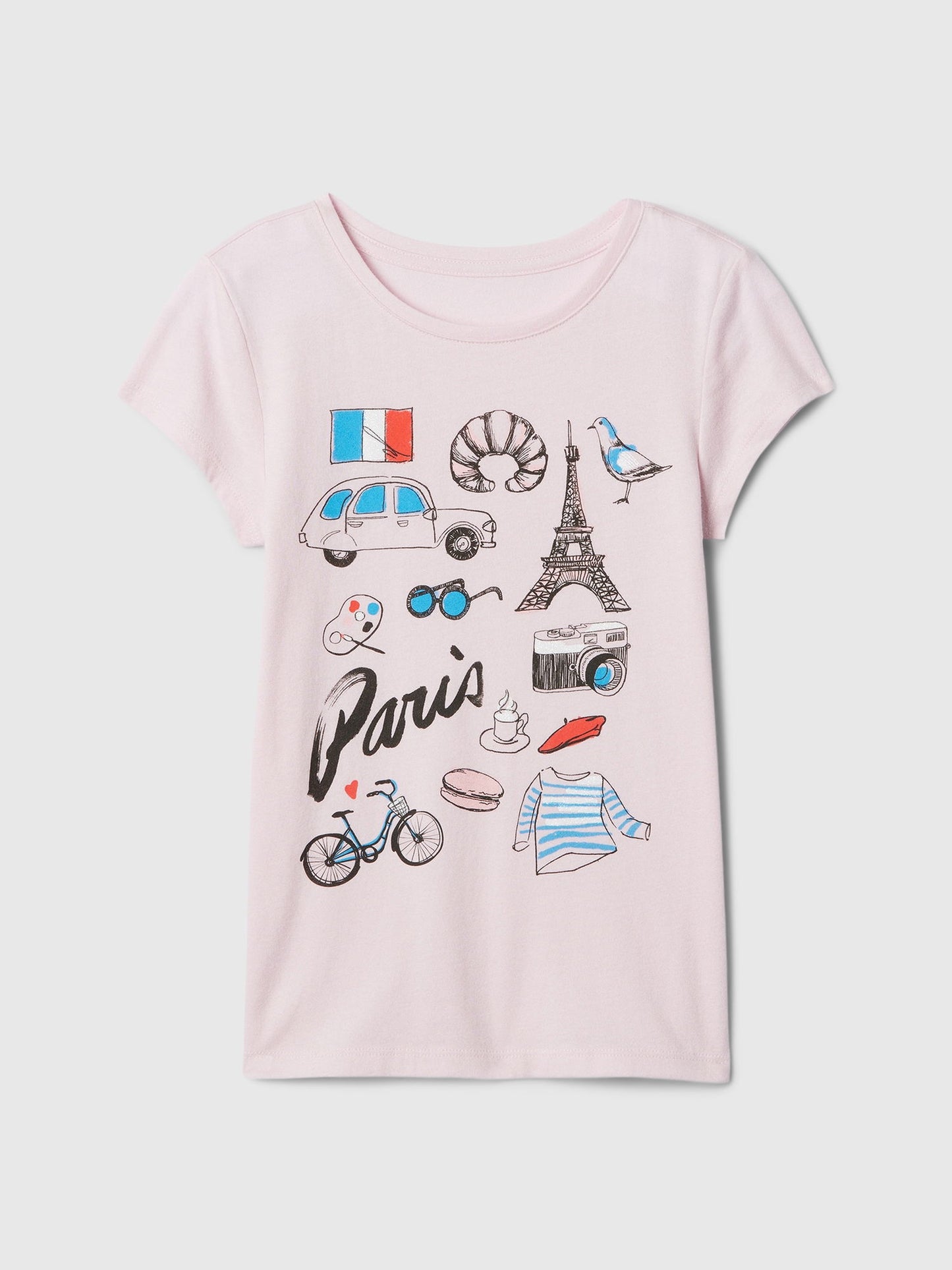 Pembe Grafikli T-shirt