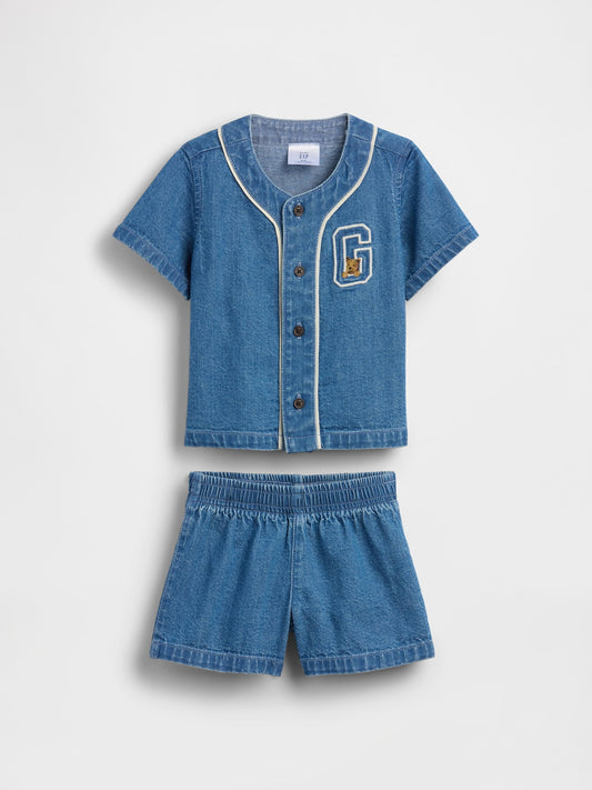 Mavi Denim Varsity Outfit Set