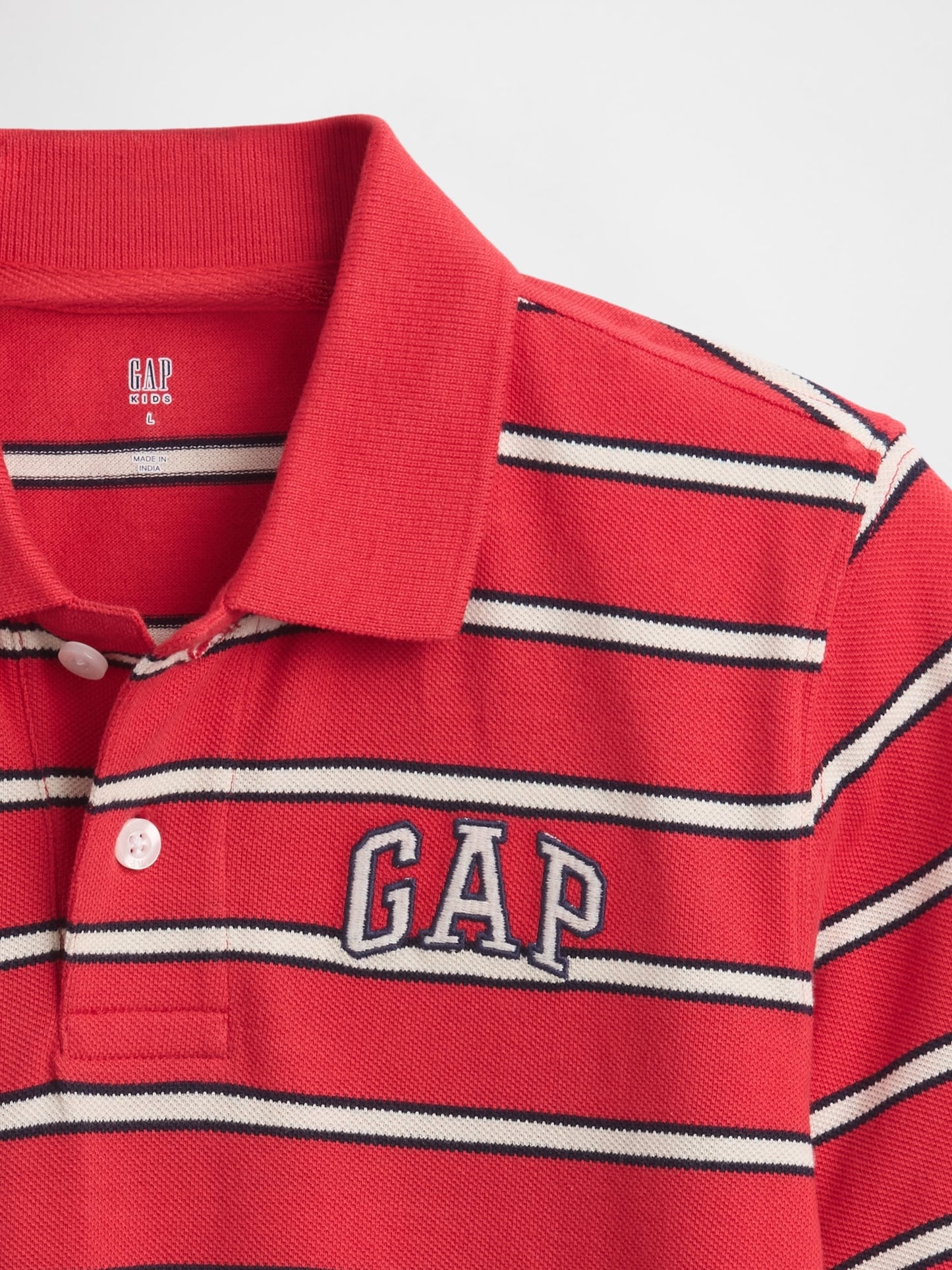 Kırmızı Gap Logo Pique Polo T-shirt