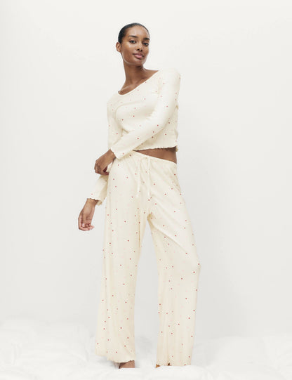 Desenli Pijama Takımı