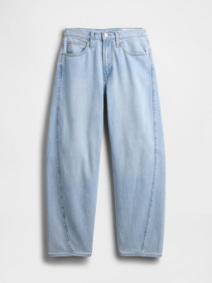 Mavi Ultrasoft High Rise Barrel Jean Pantolon