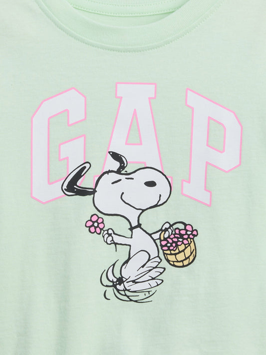 Açık Yeşil Grafik Baskılı T-shirt