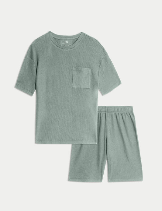 Waffle Şortlu Pijama Takımı (12 Ay-16 Yaş)