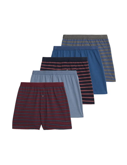 5’li Pamuklu Dokuma Boxer Seti