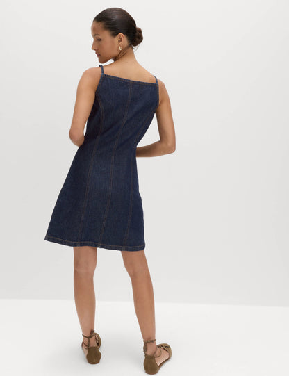 Denim Mini Elbise
