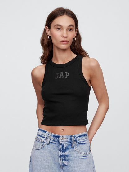 Siyah Gap Logo Crop Atlet