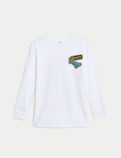 Saf Pamuklu Spongebob Squarepants:trade_mark: Sweatshirt (6-16 Yaş)