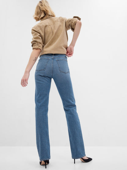 Medium Indigo 15 90s Straight Washwell™ Jean Pantolon
