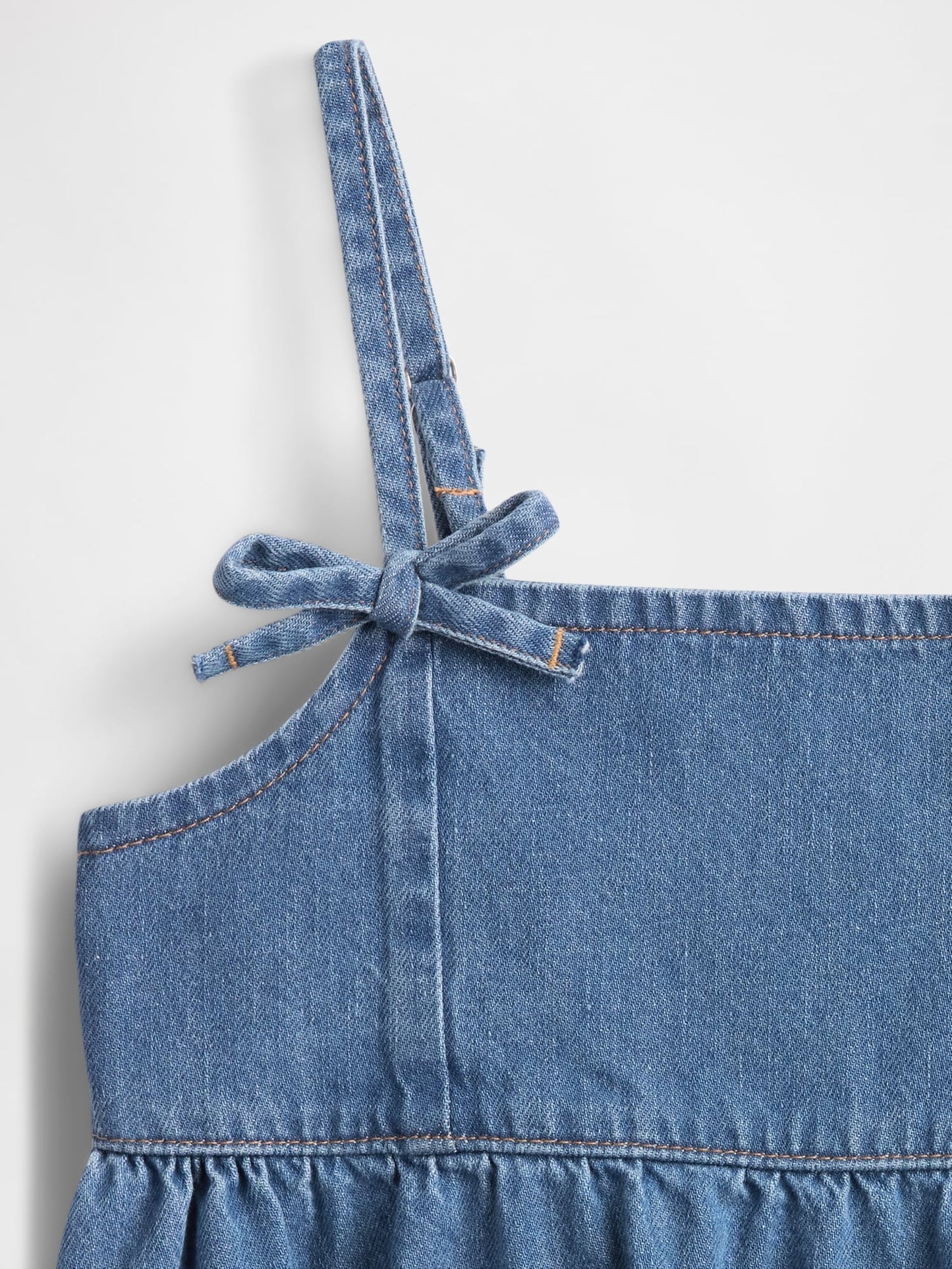 Mavi Denim Askılı Peplum Bluz