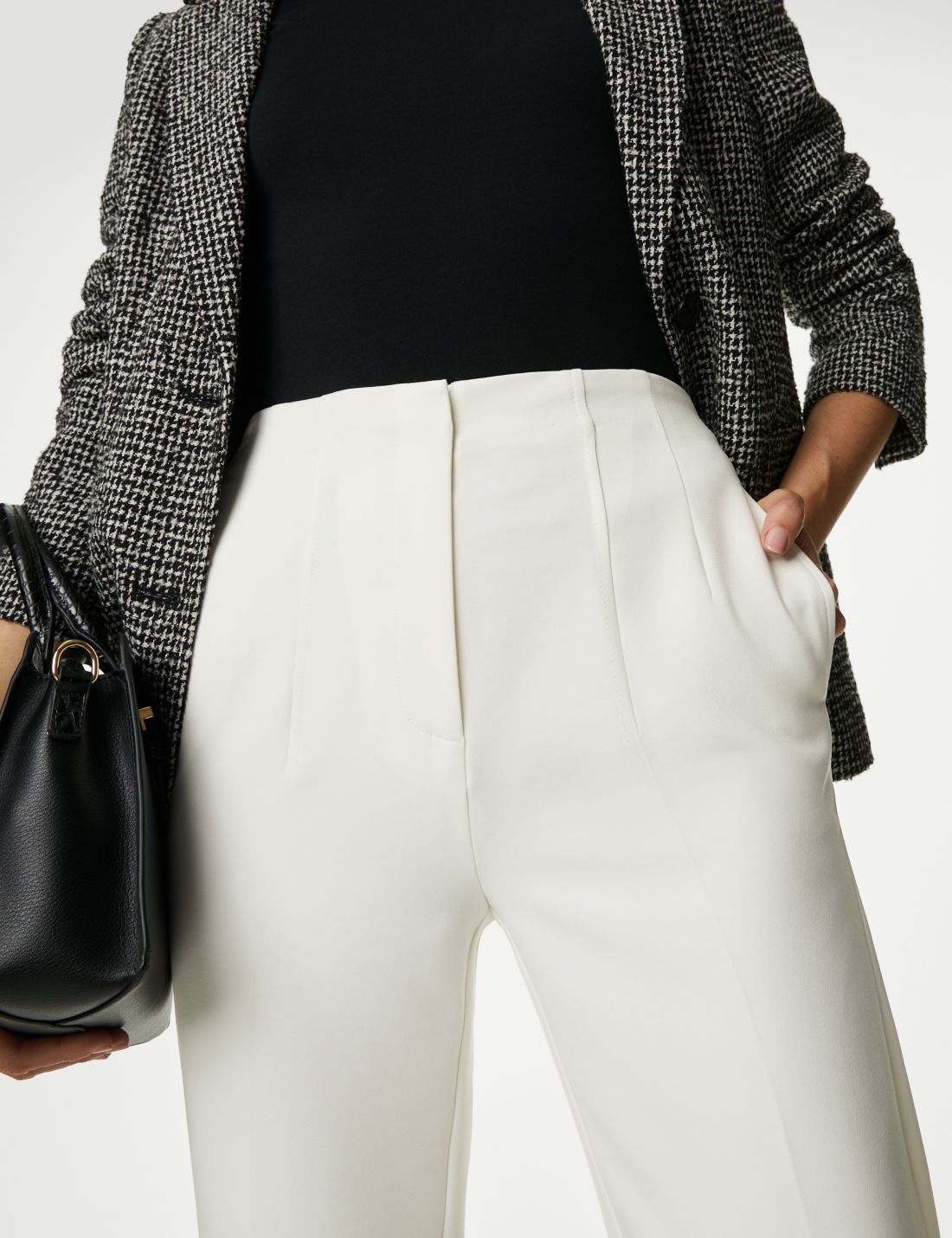 Yüksek Bel Tapered Fit Pantolon