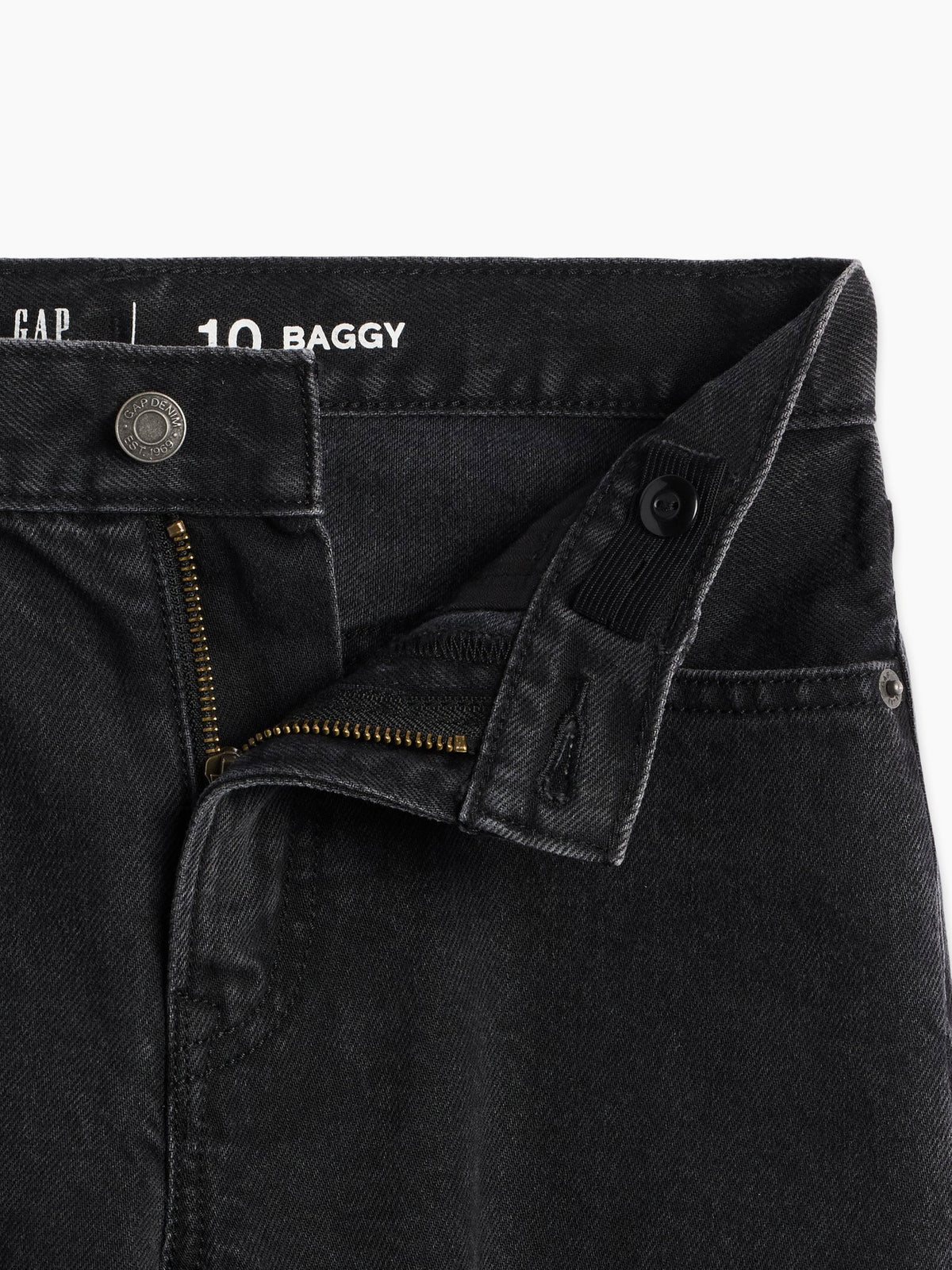 Siyah Baggy Jean Pantolon