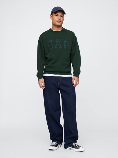 Koyu Yeşil Gap Logo Relaxed Fleece Sweatshirt