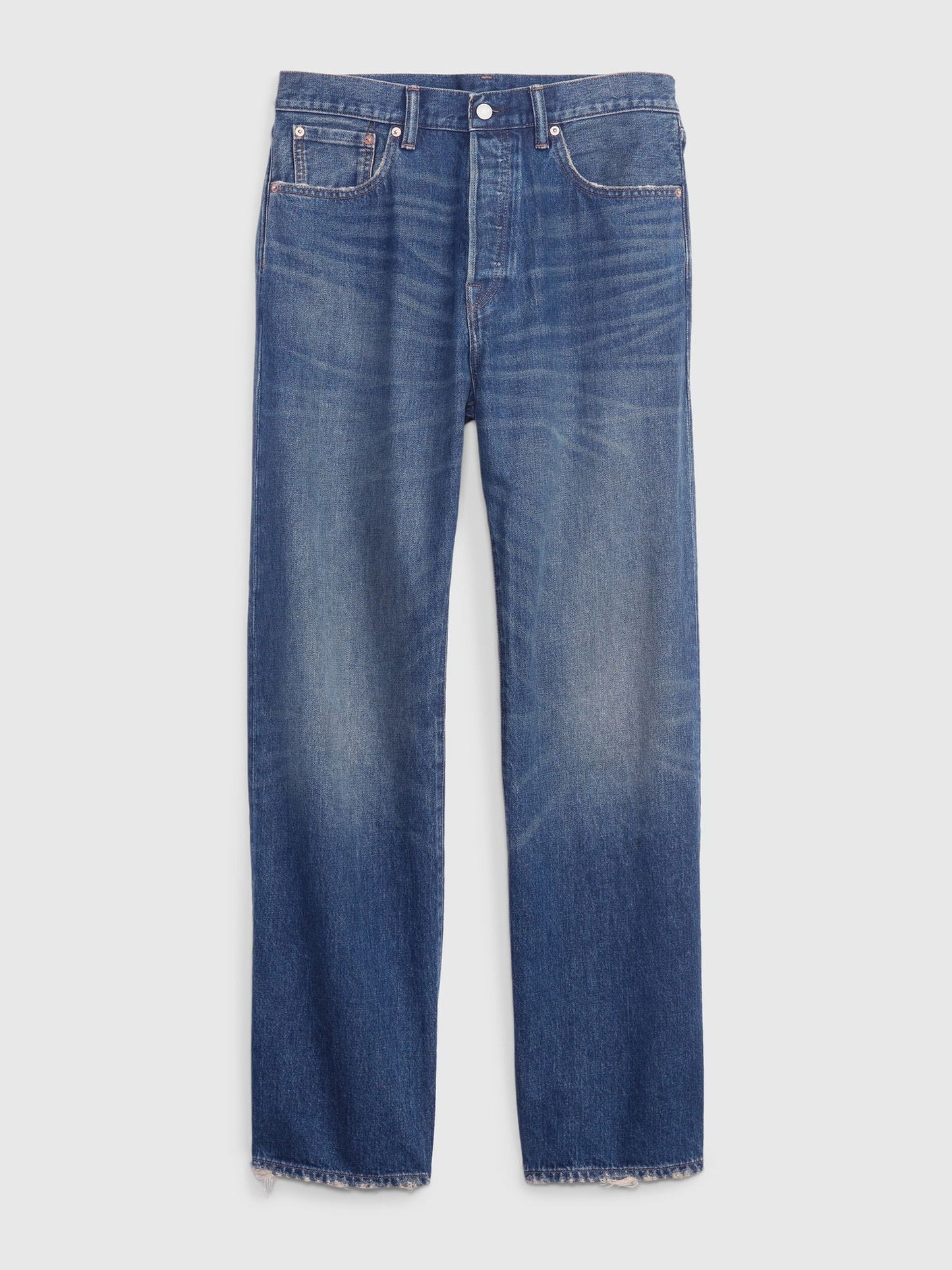 Koyu Mavi '90s Loose Jean Pantolon