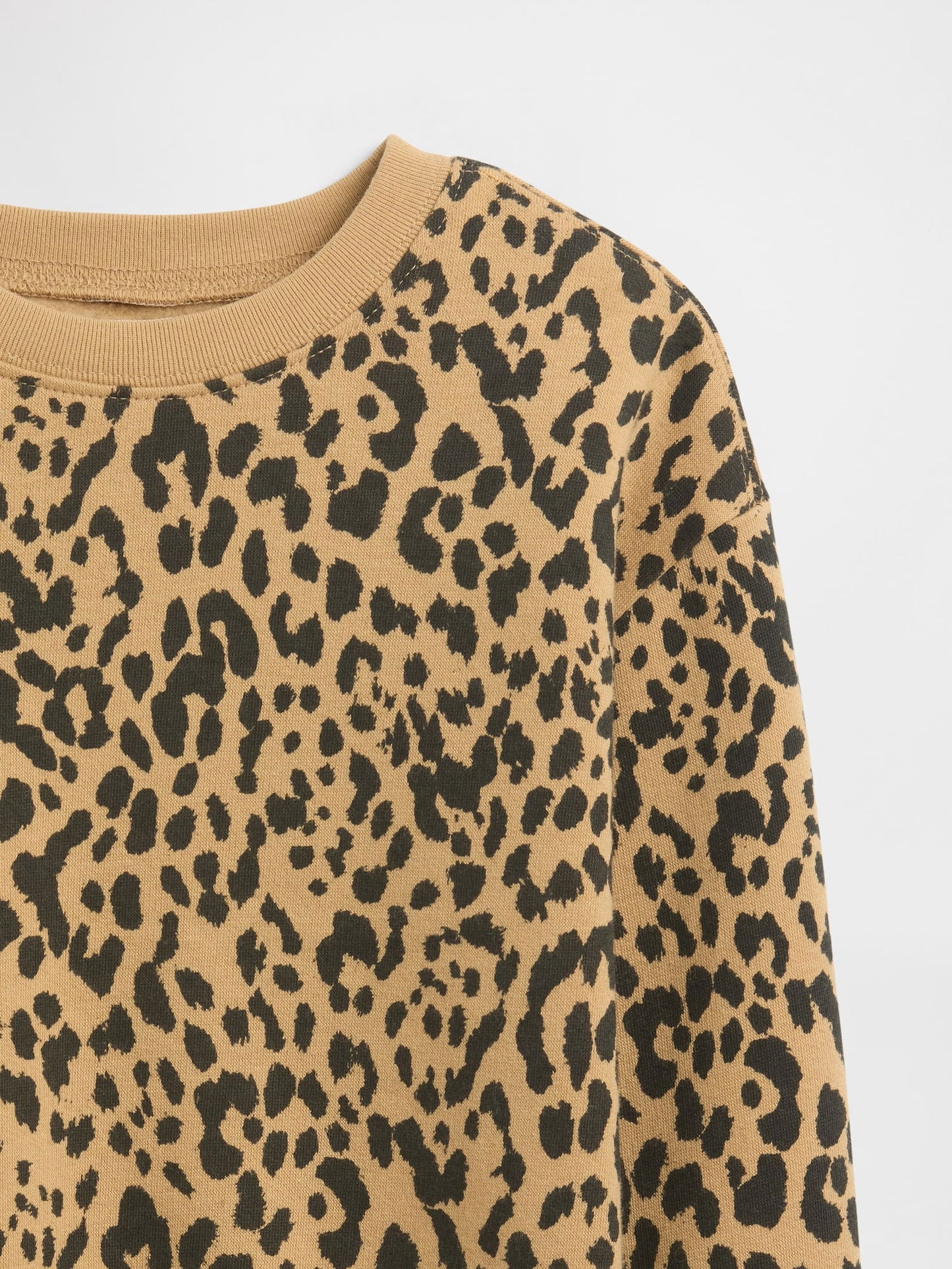 Kahverengi Grafik Baskılı Sweatshirt