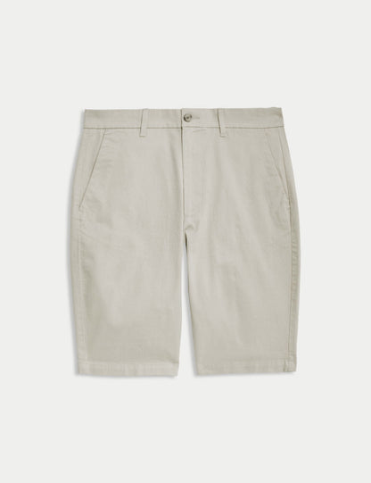 Regular Fit Streç Chino Şort
