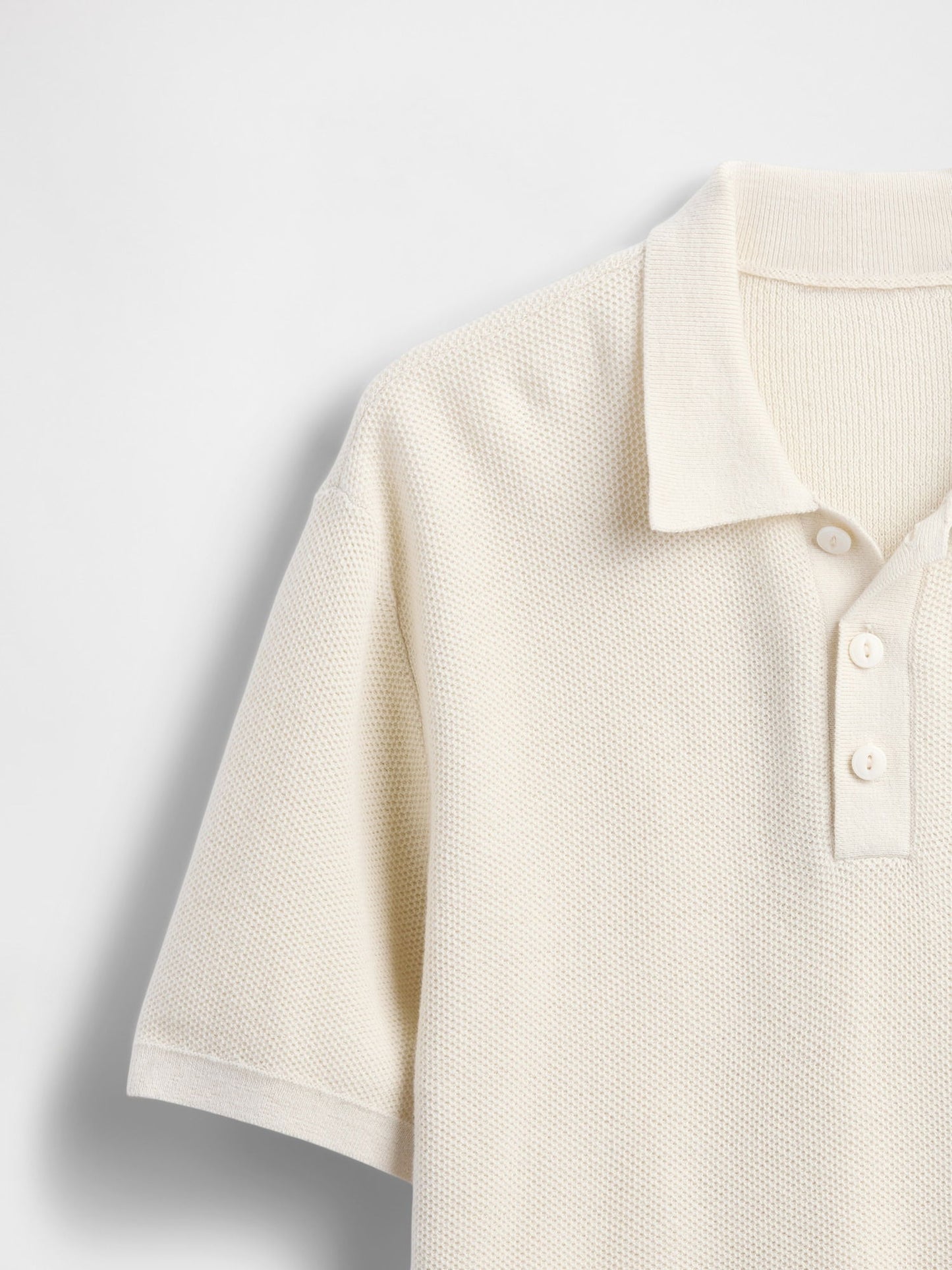 Krem Relaxed Sweatshirt Polo T-shirt