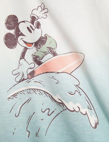 Saf Pamuklu Mickey Mouse:trade_mark: Tişört (1-8 Yaş)