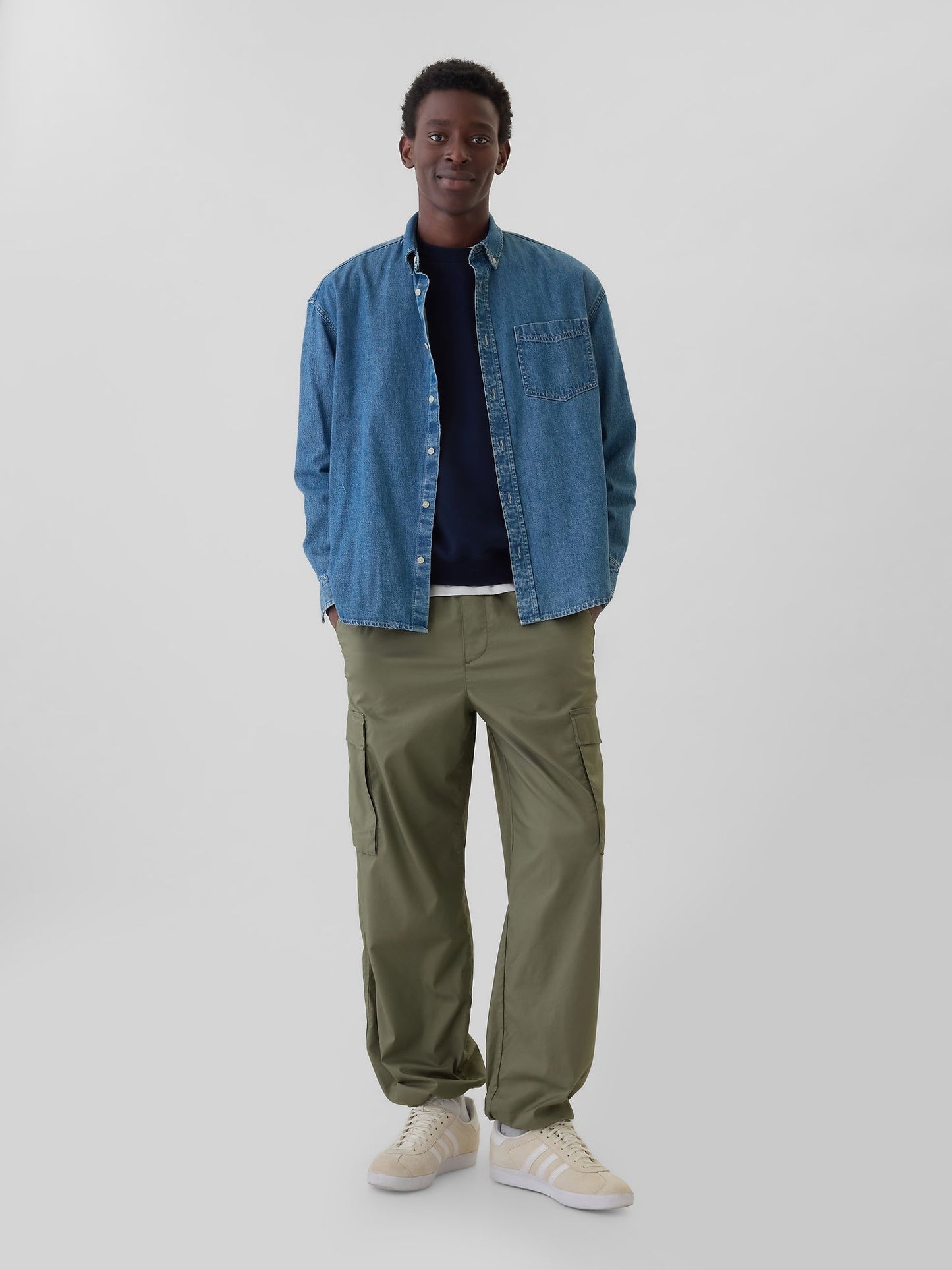 Haki Baggy Kargo Pantolon