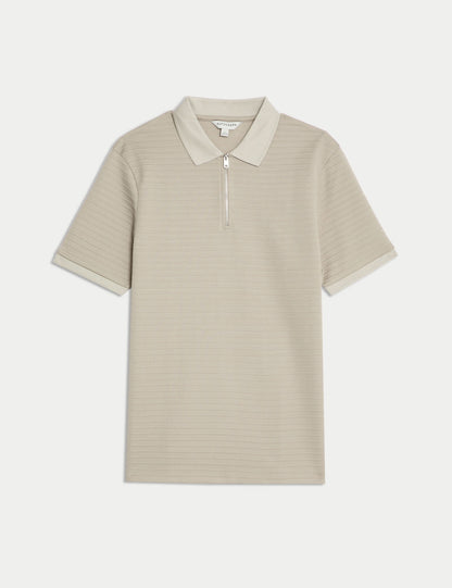 Regular Fit Pamuk Karışımlı Polo Yaka T-shirt