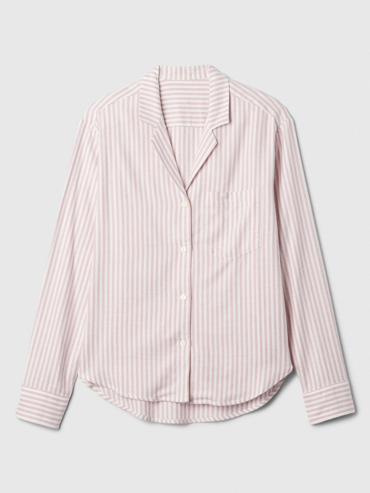 Pembe Relaxed Flannel Pijama Üstü
