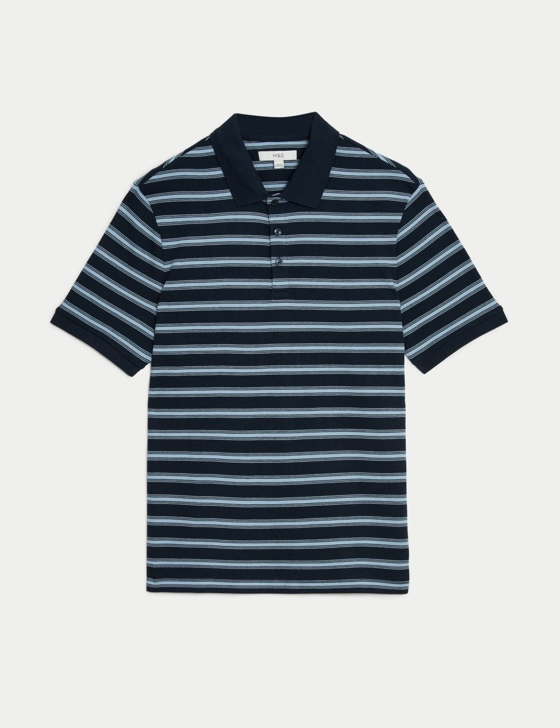 Saf Pamuklu Kısa Kollu Polo Yaka T-shirt