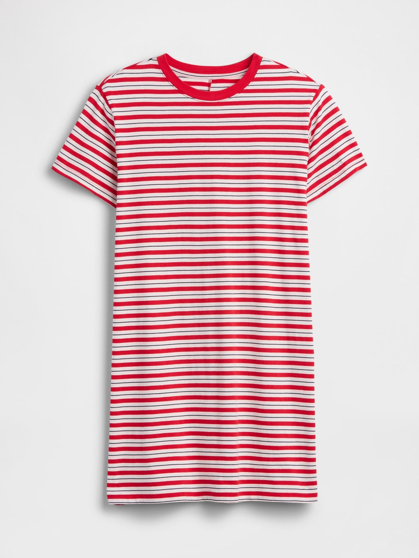 Kırmızı Relaxed T-shirt Mini Elbise