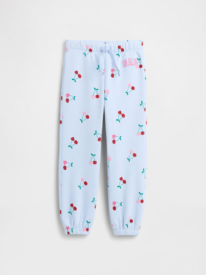 Açık Mavi Relaxed Pull-on Logo Eşofman Altı