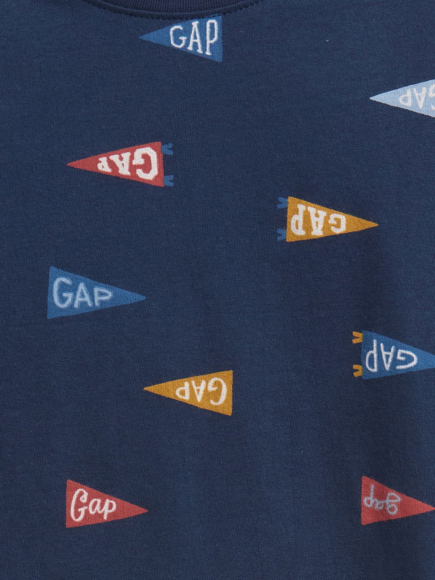 Lacivert Gap Logo Baskılı T-shirt