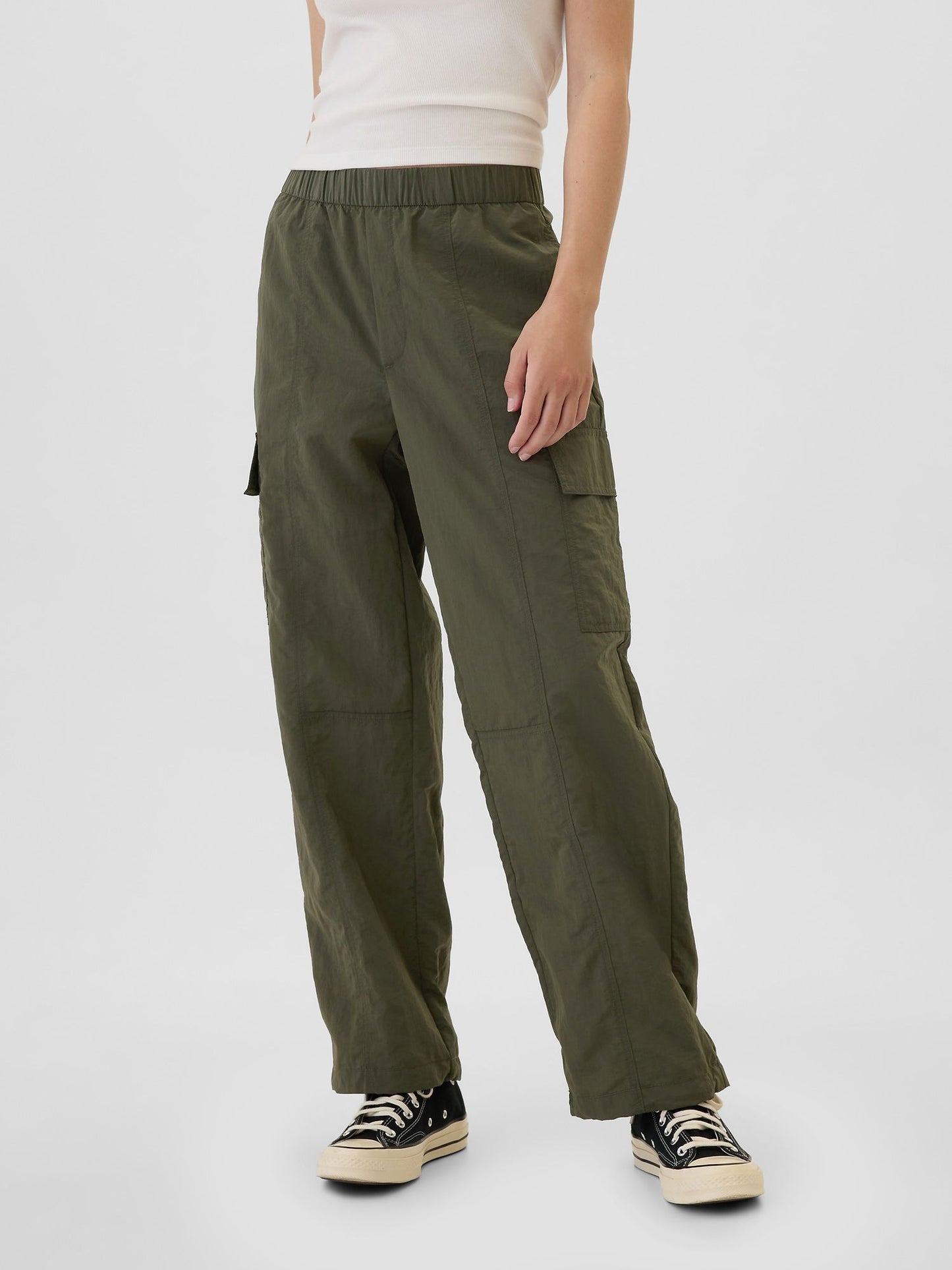 Haki Gapfit Crinkle Paraşüt Pantolon