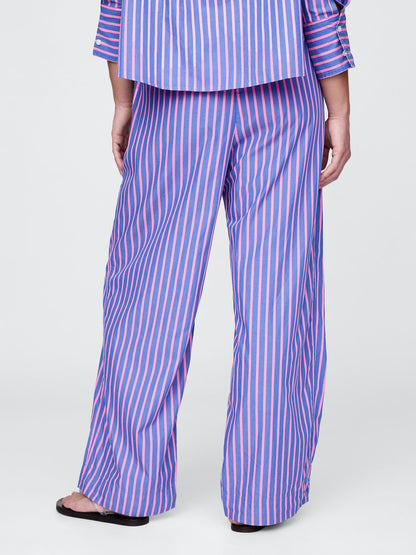 Mavi %100 Organik Pamuk Poplin Easy Wide-leg Pantolon