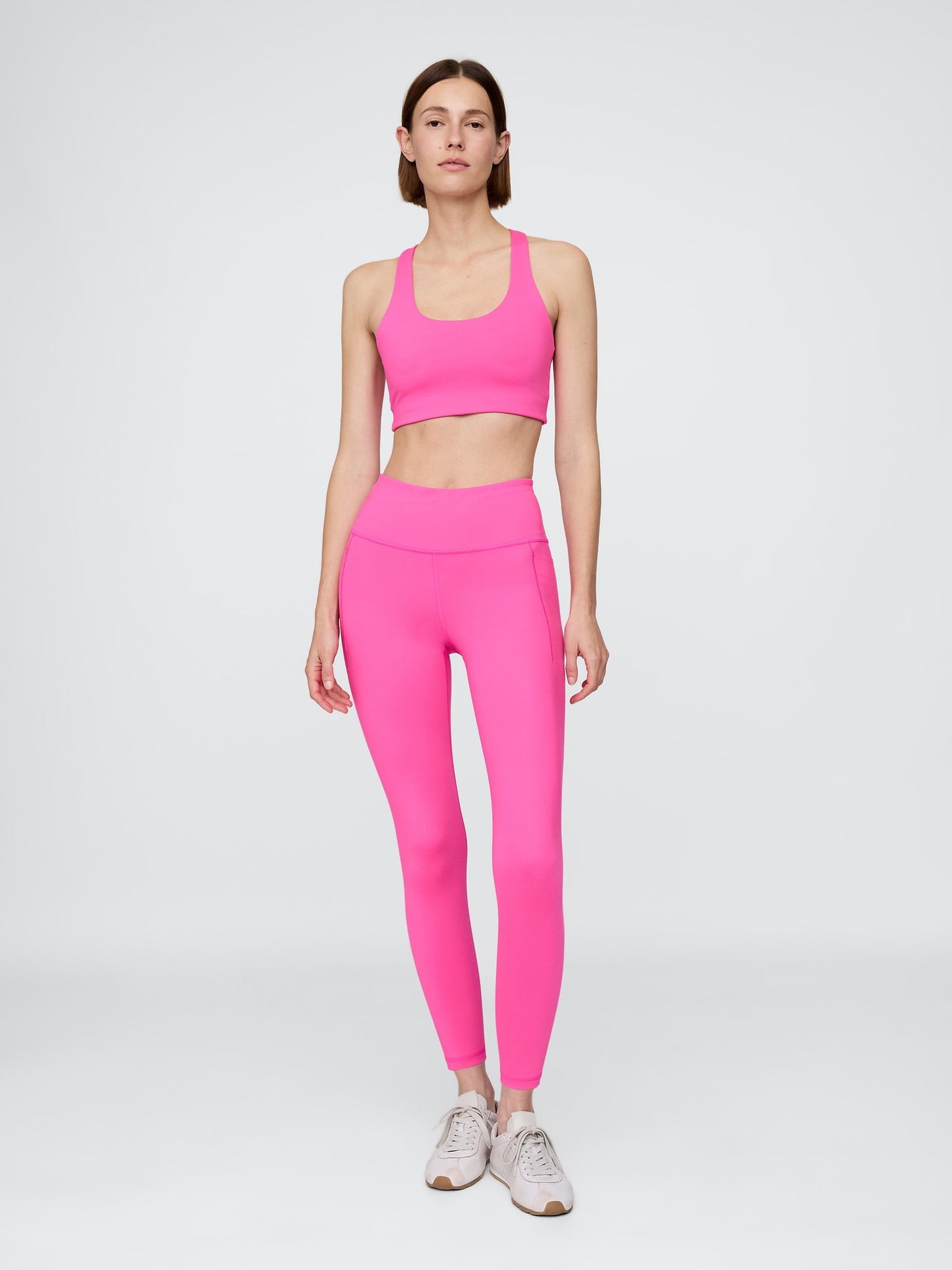 Pembe Gapfit High Rise Geri Dönüştürülmüş Legging Tayt