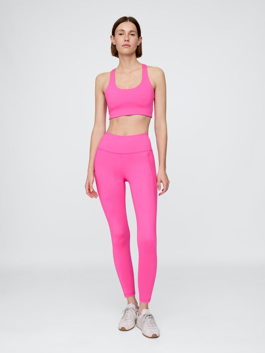Pembe Gapfit High Rise Geri Dönüştürülmüş Legging Tayt