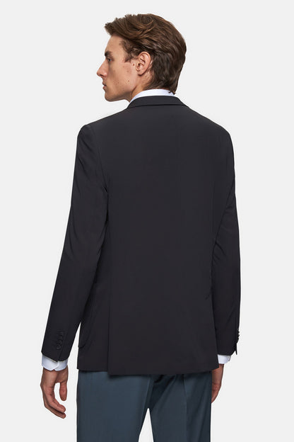 Tween Slim Fit Siyah Düz Kumaş Ceket