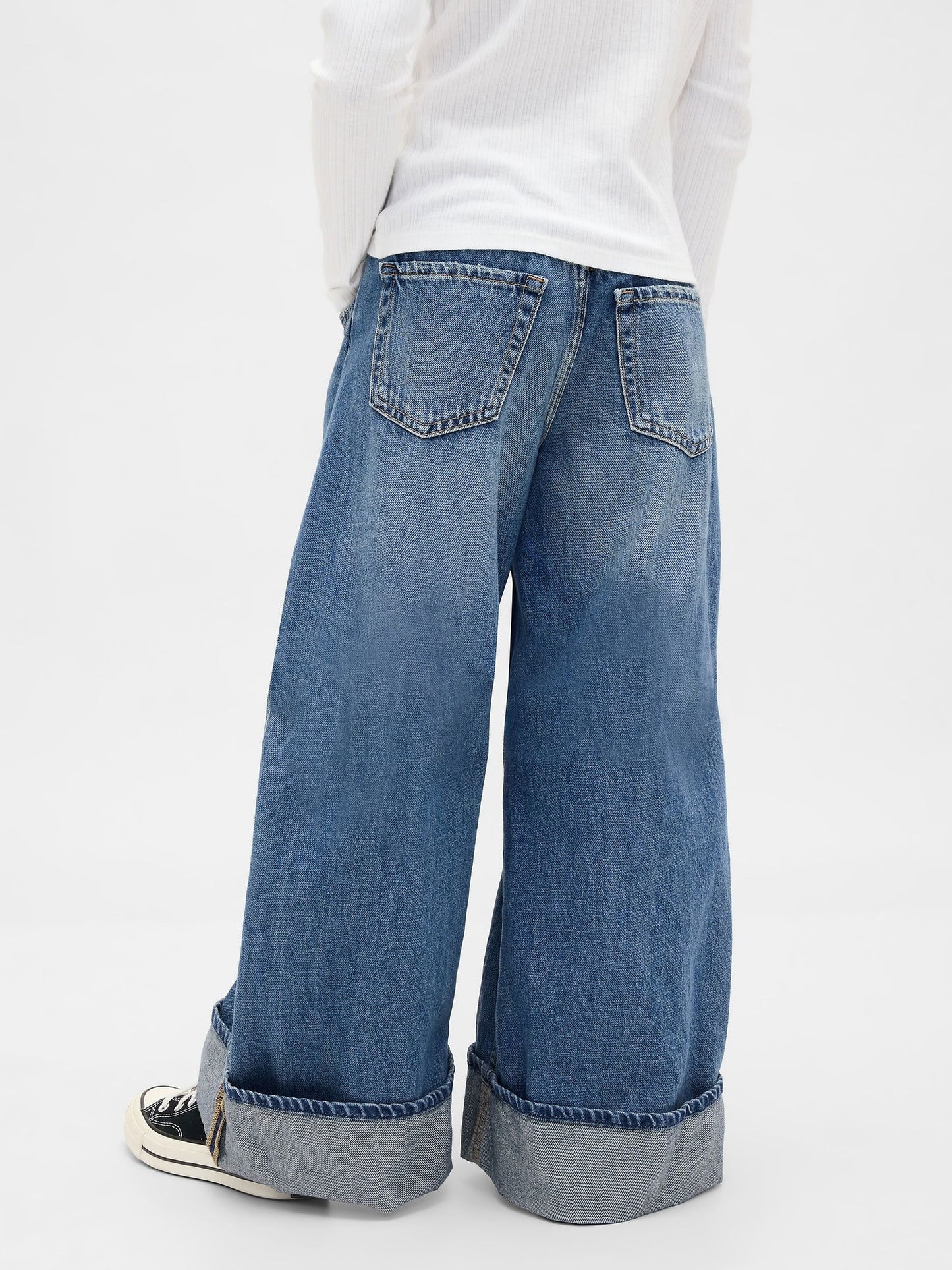 Mavi Low Rise Easy Wide-leg Baggy Jean